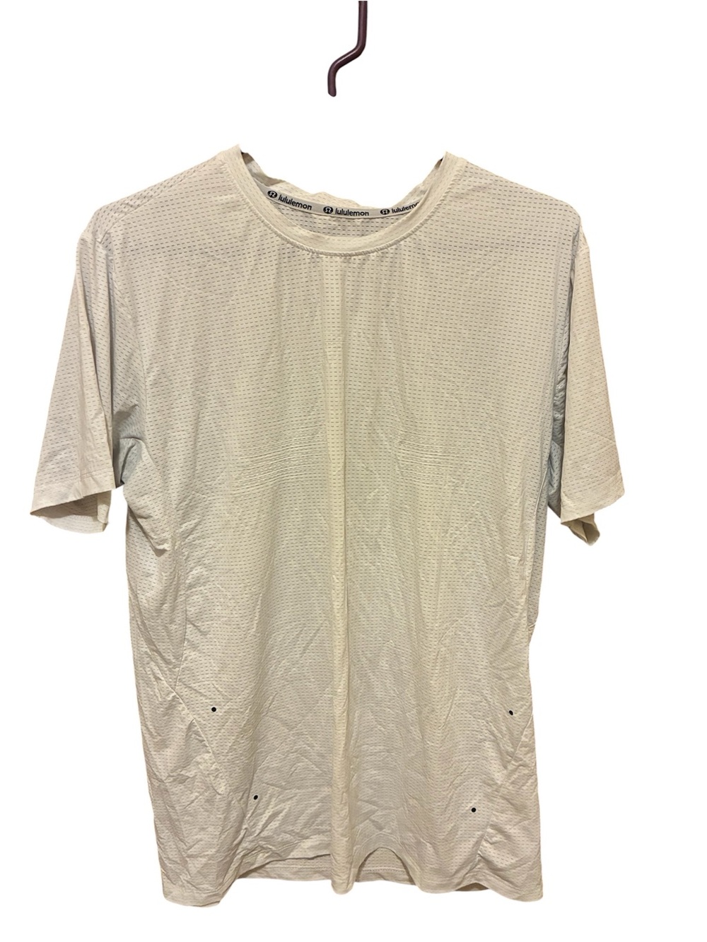 lululemon athletica Cream Short-Sleeve Performance Tee